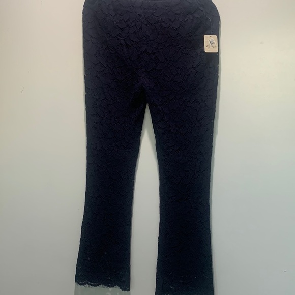 Free people navy lace pants size SP - Picture 4 of 10